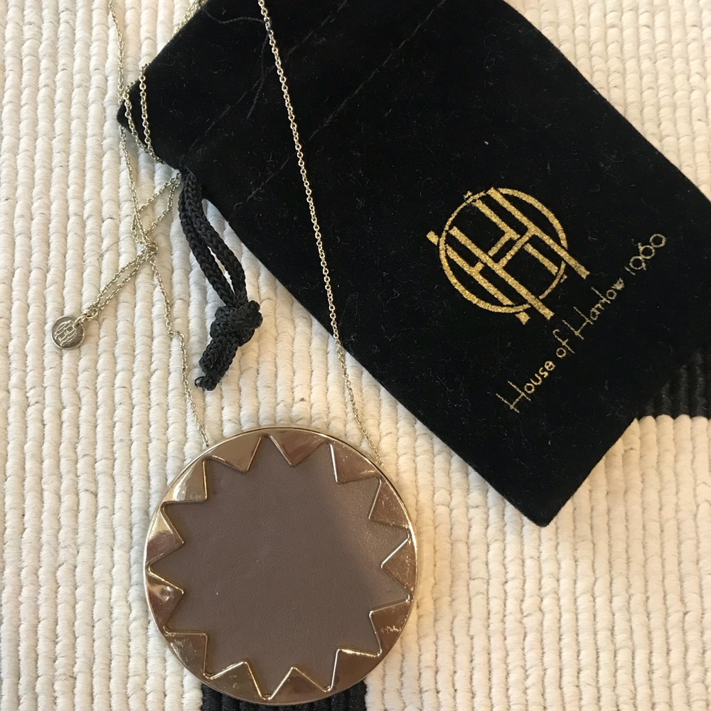 House of Harlow large sunburst drop necklace